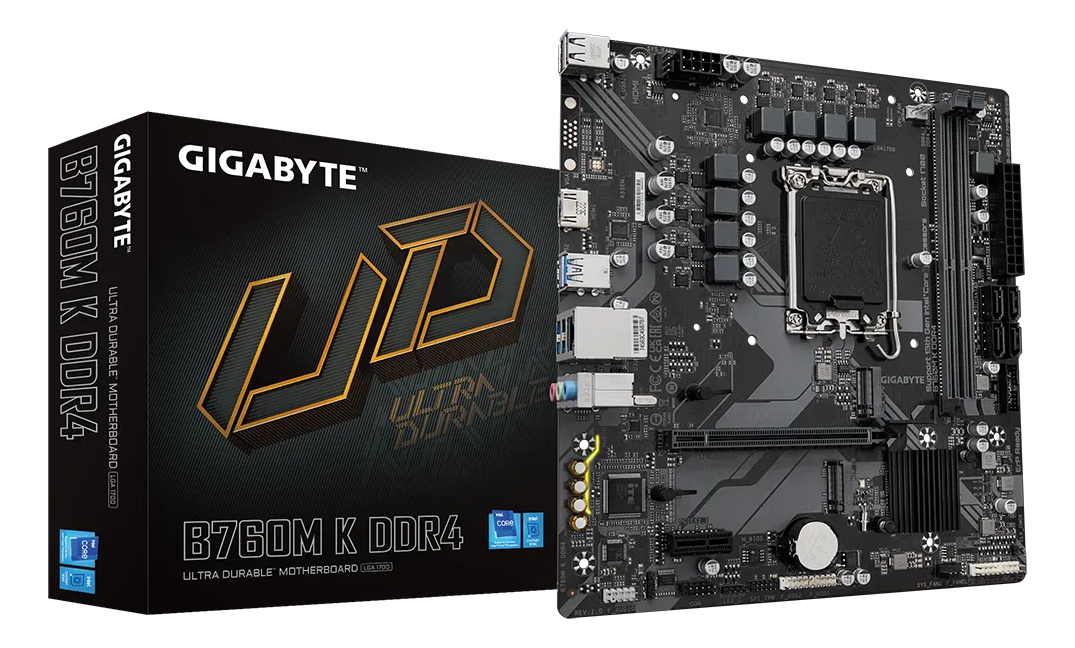 Tarjeta Madre Gigabyte B760m K Ddr4, M-atx, Lga 1700_0