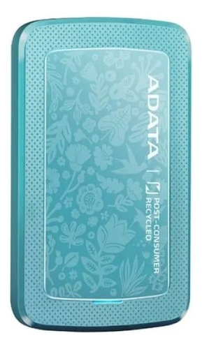 Disco Duro Externo Adata Hc300 Eco, 2tb, Usb 3.2, Verde Aqua_0