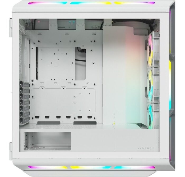 Gabinete Corsair Icue 5000t Rgb Midtower Atx Blanco Ventana_4