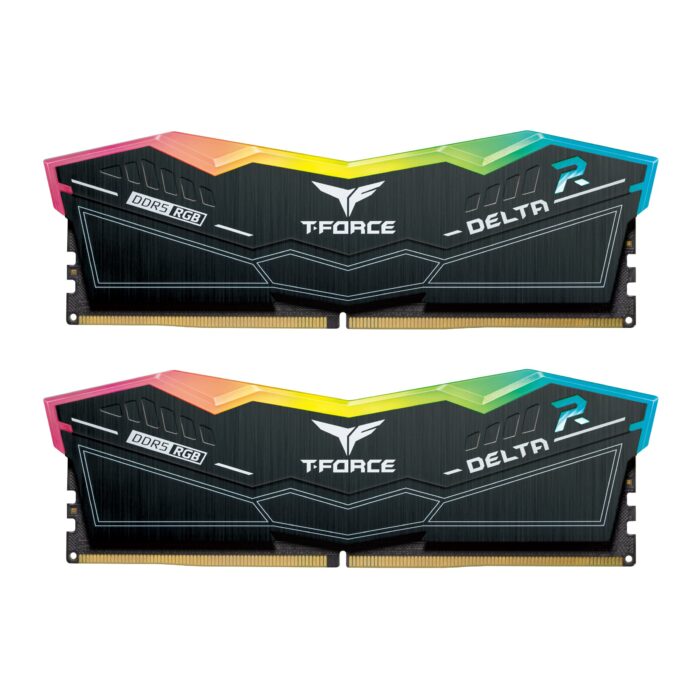TEAMGROUP T-Force Delta RGB DDR5 Ram 32GB (2x16GB) 7800MHz PC5-62400 CL38 A-Die Módulo de Memoria de computadora Ram para 600 700 Series Chipset XMP 3.0 Ready Black - FF3D532G7800HC38DDC01_0