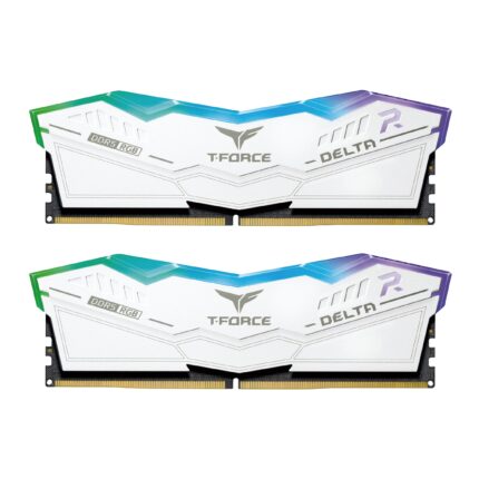 TEAMGROUP T-Force Delta RGB DDR5 32GB Kit (2x16GB) 5600MHz (PC5-44800) CL36 Módulo de memoria de escritorio RAM blanco para Z690 - FF4D532G5600HC36BDC01_0