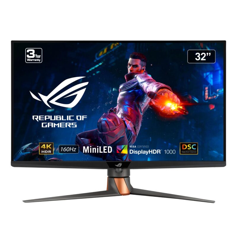 ASUS ROG Swift 32 Pulgadas 4K Mini Monitor LED para Juegos (PG32UQXR) -UHD (3840 x 2160), 160Hz, 1ms, IPS rápido, atenuación Local, FreeSync Premium Pro, HDMI 2.1, DisplayPort 2.1 con DSC, Quantum_0