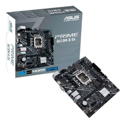 Tarjeta Madre Asus Prime H610m-k, Micro Atx, S-1700, 64gb_0