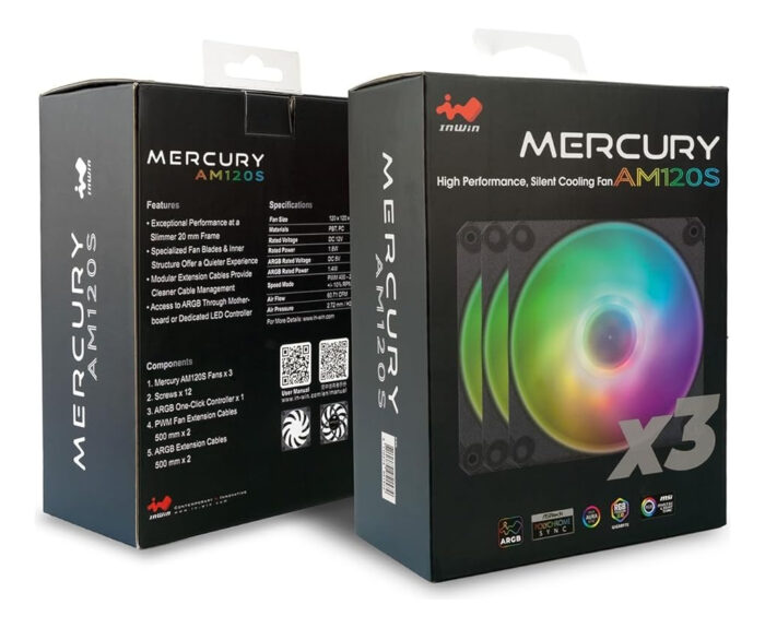 Kit De Ventilador In Win Mercury Am120s, Rgb Direccionable_7