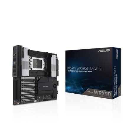 ASUS Pro WS WRX90E-SAGE SE EEB Placa Base para estación de Trabajo, AMD Ryzen Threadripper Pro 7000 WX-Series, ECC R-DIMM DDR5, 32 etapas de alimentación, 7xPCIe 5.0x16, PCIe 5.0 M.2, 10Gb y 2.5Gb_0