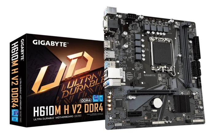 Tarjeta Madre Gigabyte H610m H V2 Ddr4, Lga 1700, Micro Atx_0