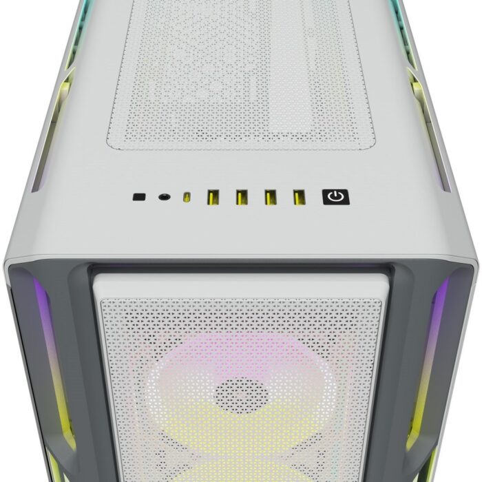 Gabinete Corsair Icue 5000t Rgb Midtower Atx Blanco Ventana_2