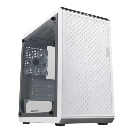 Cooler Master Q300L V2 - Torre Micro ATX Blanca, Filtro de Polvo con patrón magnético, USB 3.2 Gen 2x2 (20 GB), Vidrio Templado, enfriadores de CPU máx. 159 mm, GPU MAX 360 mm, Flujo de Aire_0