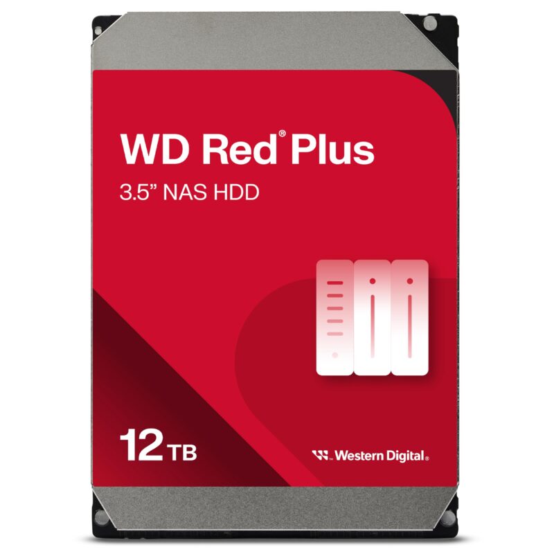 Western Digital WD120EFBX WD120EFBX - Disco Duro Interno WD Red Plus NAS de 12 TB - Clase de 7200 RPM, SATA 6 GB/s, CMR, 512 MB de caché, 3,5 Pulgadas - WD120EFBX_0