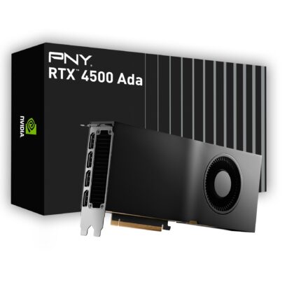 PNY NVIDIA RTX 4500 Ada Generation 24 GB GDDR6 PCI Express 4.0 Dual Slot 4X DisplayPort, 8K Support, Ventilador Activo Ultra silencioso_0