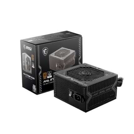 MSI mag A750BN PCIE 5 Fuente de alimentación para Juegos - PCIE 5.0 Ready - 80 Plus Certificado de Bronce 750w - Tamaño Compacto - ATX PSU_0