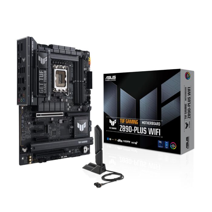 ASUS Tarjeta Madre TUF Gaming Z890-PLUS WiFi, para Intel Core Ultra Serie 2 (LGA 1851),DDR5, PCIE 5, Thunderbolt 4, Tipo C, WiFi 7, Certificado Grado Militar._0