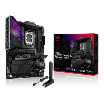 ASUS Tarjeta Madre Gamer ROG Strix Z890-E Gaming WiFi para Intel Core Ultra Serie 2 (LGA1851), ATX, Listo para IA, 18+2+1+2 Fases, DDR5, WiFi 7, Thunderbolt 4_0