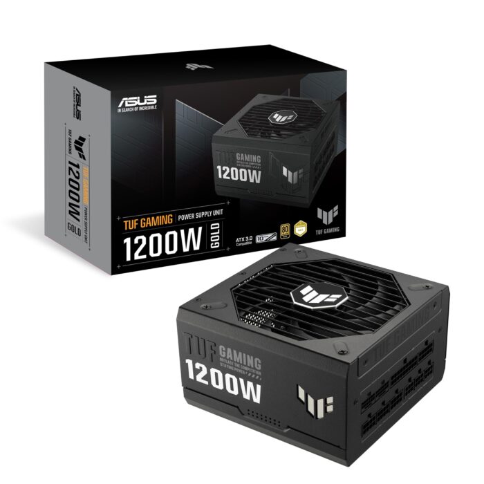 ASUS TUF Gaming 1200 W Gold (1200 vatios, fuente de alimentación totalmente modular compatible con ATX 3.0, certificado por oro 80+, componentes de grado militar, rodamiento de bolas doble, ventilador_0