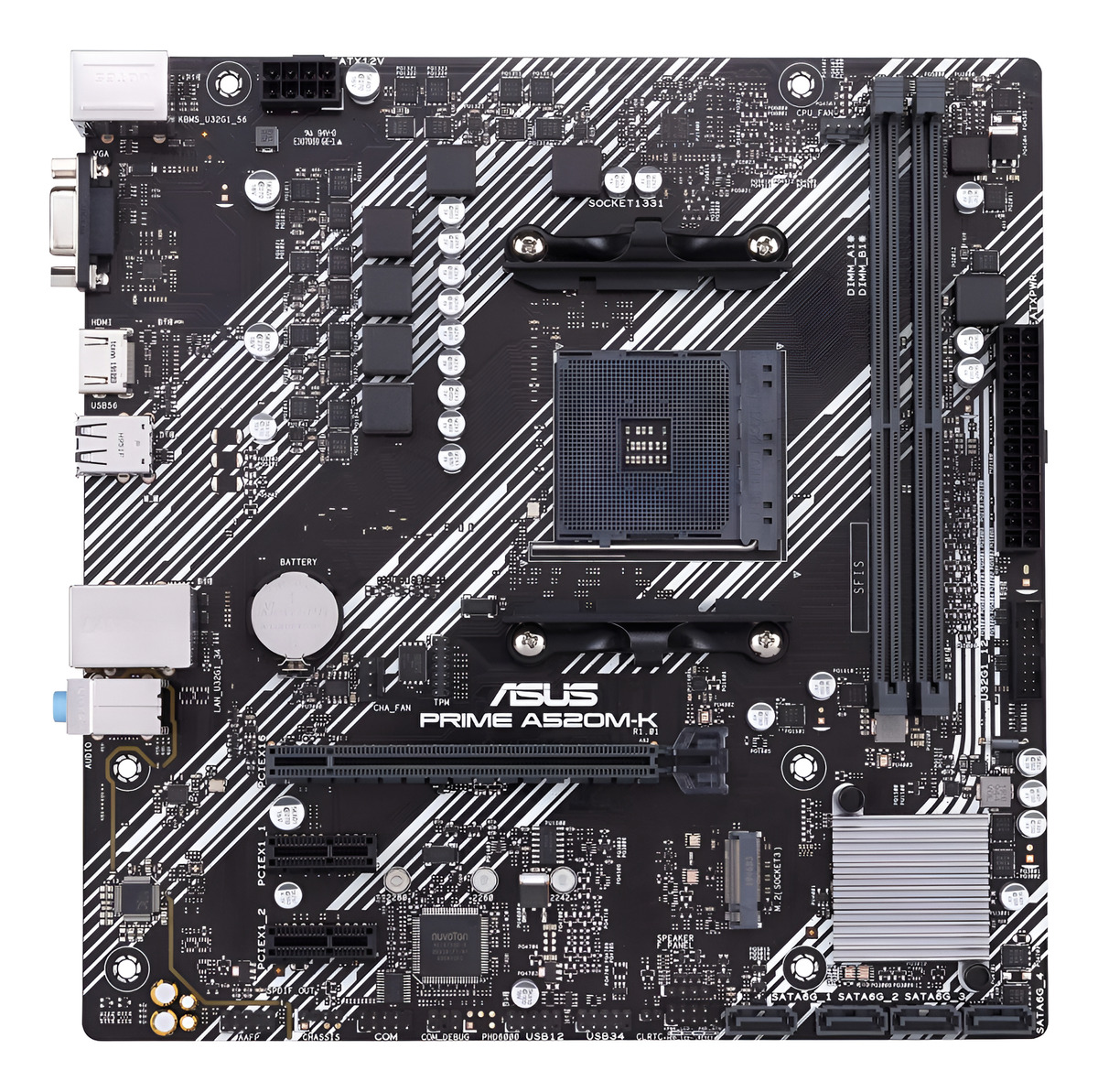 Tarjeta Madre Asus Prime A520m-k/csm, Am4, Matx, Ddr4, 64gb_0 Tarjeta Madre Asus Prime A520m-k/csm, Am4, Matx, Ddr4, 64gb_0