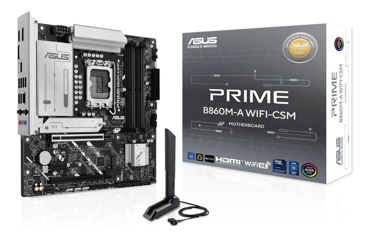 Tarjeta Madre Asus Prime B860m-a Wifi-csm, Ddr5, Pcie 5.0_0