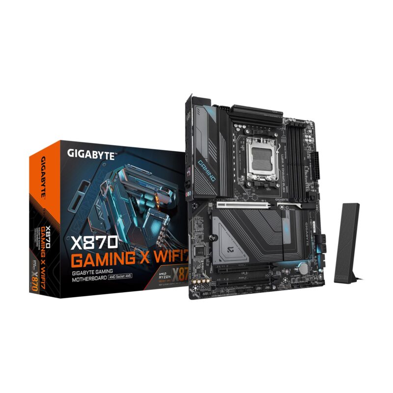 GIGABYTE X870 Gaming X WIFI7 AMD AM5 LGA 1718 Placa Base, ATX, DDR5, 3X M.2, PCIe 5.0, USB4, WIFI7, LAN de 2.5GbE, Cierre EZ, garantía de 5 años_0