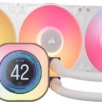 Corsair iCUE Link Titan 360 RX LCD Refrigeración Líquida de CPU  Motor de Refrigeración FlowDrive  Intel LGA 1851/1700, AMD AM5/AM4  3X RX120 RGB Ventiladores  iCUE Link Hub Incluido  Blanco_0