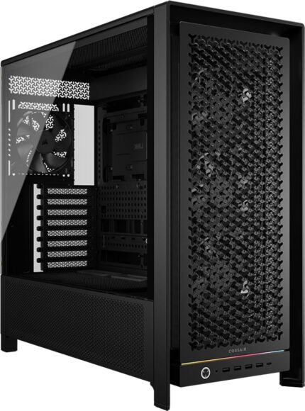 Corsair Frame 5000D RS Caja Modular Mid-Tower de Gran Flujo de Aire para PC  4X Ventiladores RS Preinstalados, Sistema de Montaje de Ventiladores InfiniRail  Negro_0