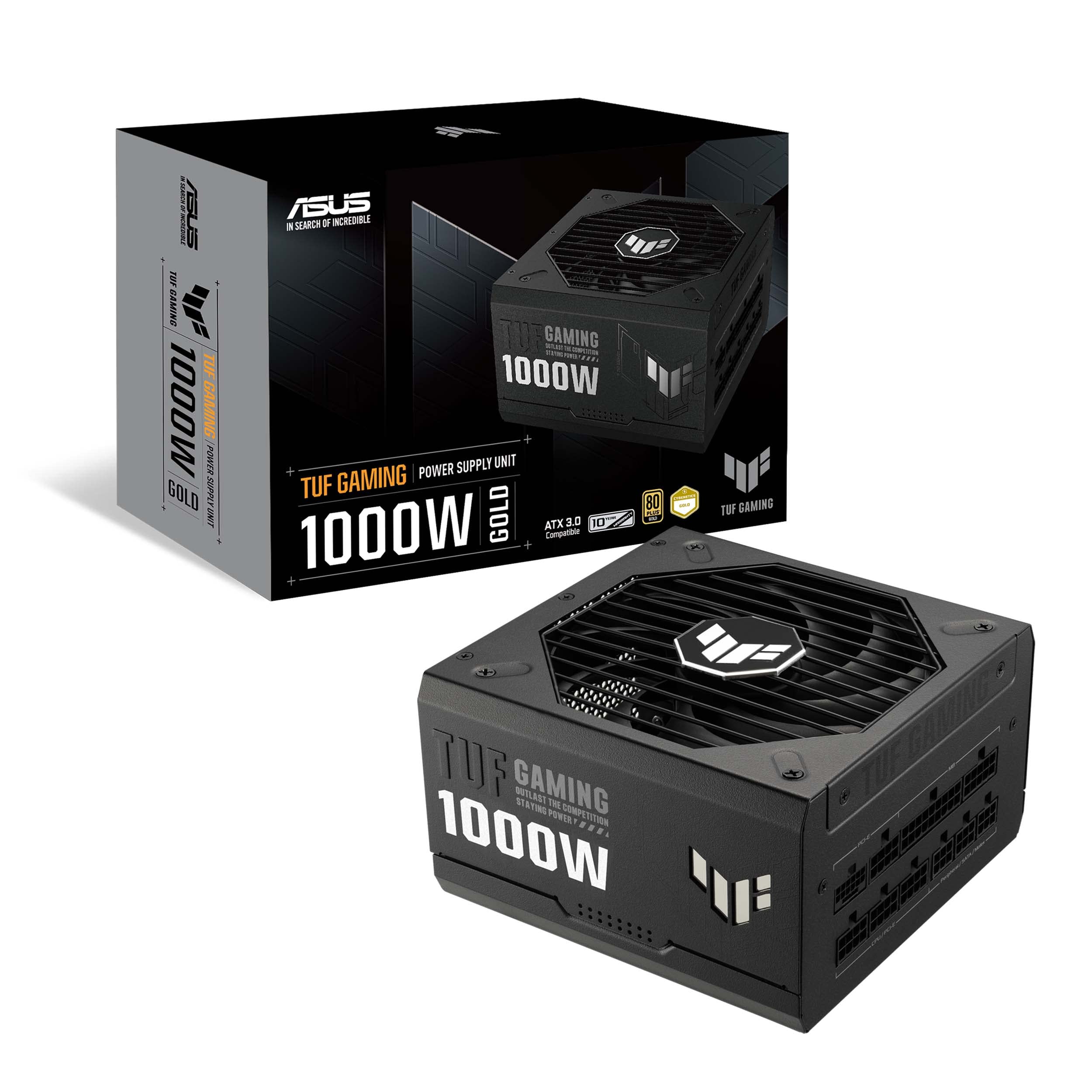 ASUS TUF Gaming 1000 W Gold (1000 vatios, fuente de alimentación totalmente modular compatible con ATX 3.0, certificado por oro 80+, componentes de grado militar, rodamiento de bolas doble, ventilador_0 ASUS TUF Gaming 1000 W Gold (1000 vatios, fuente de alimentación totalmente modular compatible con ATX 3.0, certificado por oro 80+, componentes de grado militar, rodamiento de bolas doble, ventilador_0