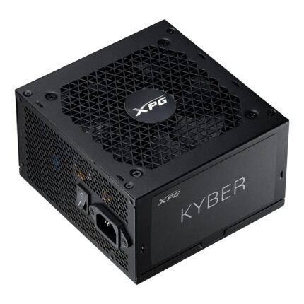 XPG Kyber - Fuente de alimentación para juegos ATX no modular con certificación Gold de 650 W 80 Plus con conectores de 6+2 pines, protección de nivel industrial y condensadores premium, ventilador de_0