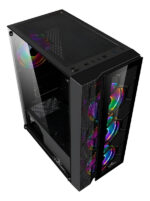 Gabinete Yeyian Rapture 2500, Midi Tower, Atx/micro Atx/mini-atx, Usb 2.0/3.0, Sin Fuente, 3 Ventiladores Argb Instalados, Negro_2