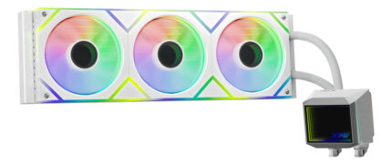 Water Cooler Cpu Xpg Levante Ii 360 Argb White Intel Amd Led Blanco_0