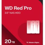 Western Digital 20TB WD Red Pro NAS Disco Duro Interno HDD - 7200 RPM, SATA 6 GB/s, CMR, 512 MB de caché, 3.5" - WD202KFGX_0