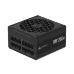Corsair RM1200e (2023) Fuente de Alimentación Modular ATX de Bajo Ruido con Cable 12V-2x6  ATX 3.1 & Compatible con PCIe 5.1, Cybenetics Platinum, Condensadores a 105°C, Espera Moderno  Negro_0