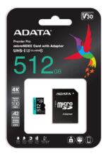 Memoria Flash Micro Sd Adata Premier Pro 512gb, V30 A2_3