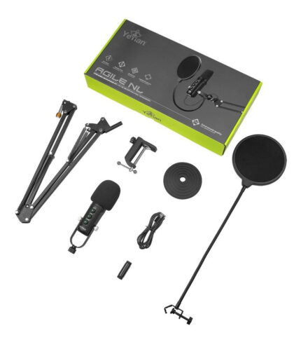Kit Micrófono Yeyian Agile Nl Negro, Alámbrico Usb, Soportes_1