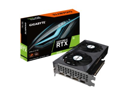 Gigabyte GeForce RTX 3050 Eagle OC 8G Tarjeta gráfica, 2 Ventiladores WINDFORCE, 8 GB GDDR6 128 bits GDDR6, GV-N3050EAGLE OC-8GD Tarjeta de Video_0
