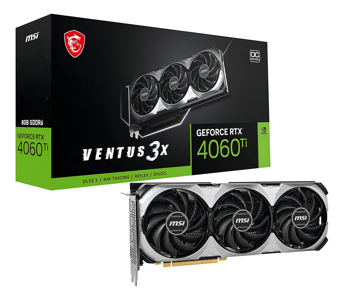 Tarjeta De Video Msi Geforce Rtx 4060 Ti Ventus 3x 8gb Oc_0