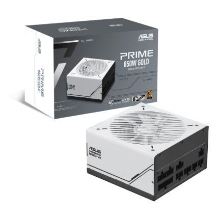 ASUS Prime 850 W Gold (850 W, Compatible con ATX 3.0, Fuente de alimentación Totalmente Modular, Certificado 80+ Oro, rodamientos de Bolas duales,_0