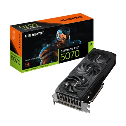 GIGABYTE Tarjeta gráfica GeForce RTX 5070 WINDFORCE SFF 12G, GDDR7 de 12 GB de 256 bits, PCIe 5.0, Sistema de refrigeración WINDFORCE, Tarjeta de Video GV-N5070WF3-12GD_0