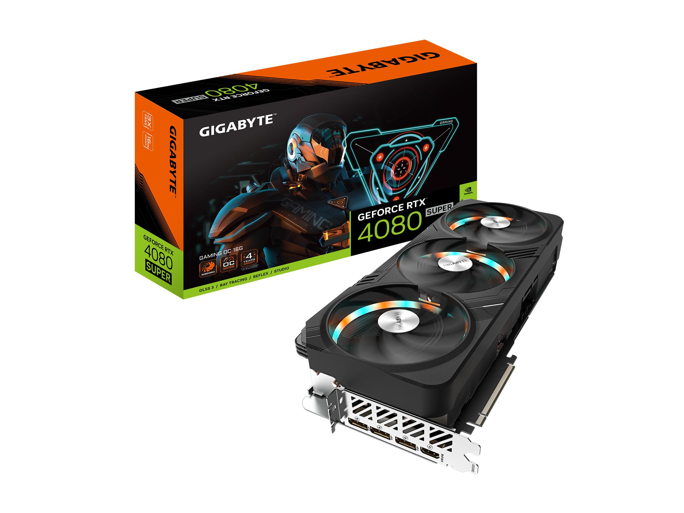 GIGABYTE Tarjeta gráfica GeForce RTX 4080 Super Gaming OC 16G, 3 Ventiladores WINDFORCE, 16 GB 256 bits GDDR6X, GV-N408SGAMING OC-16GD Tarjeta de Video_0 GIGABYTE Tarjeta gráfica GeForce RTX 4080 Super Gaming OC 16G, 3 Ventiladores WINDFORCE, 16 GB 256 bits GDDR6X, GV-N408SGAMING OC-16GD Tarjeta de Video_0