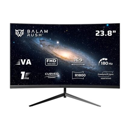 Balam Rush Andromeda Monitor Gamer Curvo MAG24Y, 23.8 Pulgadas, FHD, 180Hz, 1ms, VA, F-Sync, G-Sync, Flicker-Free, HDMI 2.1, DisplayPort 1.4 (Negro)_0