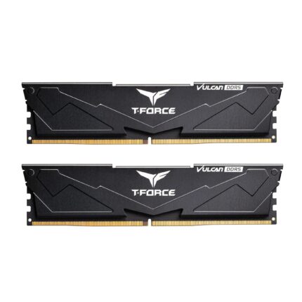 TEAMGROUP T-Force Vulcan DDR5 64GB (2x32GB) 6000MHz (PC5-48000) CL38 Intel XMP 3.0 y AMD Expo Módulo de memoria de computadora compatible Ram Black FLBD564G6000HC38JDC01_0