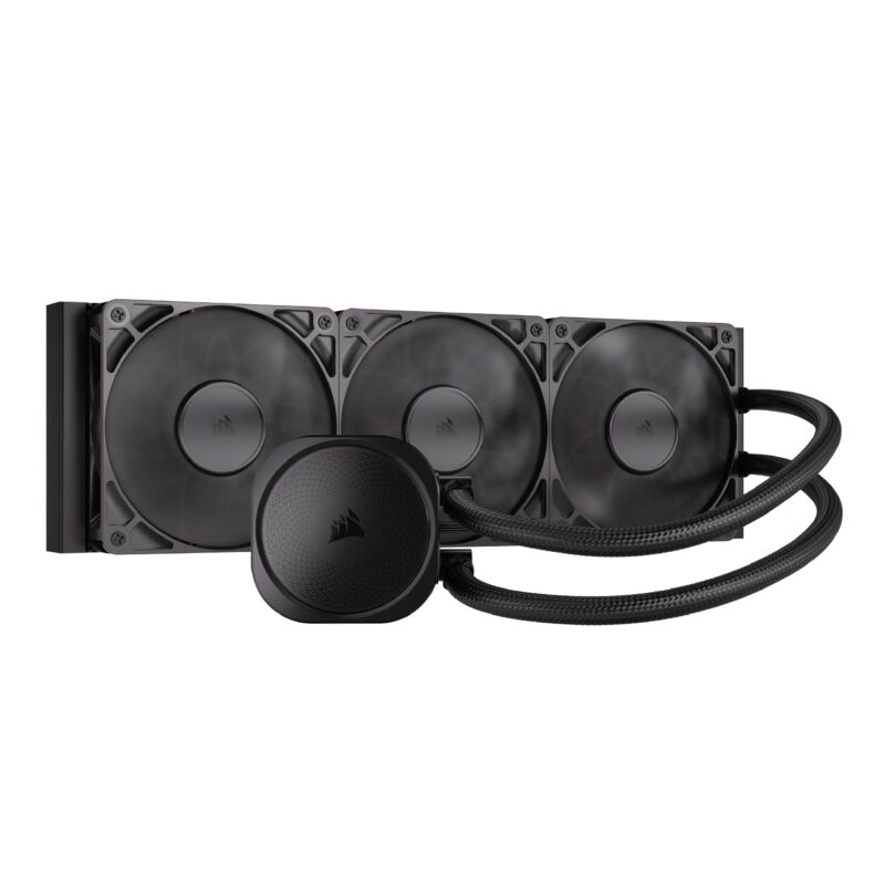 Corsair Nautilus 360 RS Refrigeración Líquida de CPU  360mm AIO  Bajo Nivel de Ruido  Conexión Directa a la Placa Base  Intel LGA 1851/1700, AMD AM5/AM4  3X RS120 Ventiladores Incluidos  Negro_0