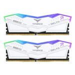 TEAMGROUP T-Force Delta RGB DDR5 Ram 48GB (2x24GB) 8200MHz PC5-65600 CL38 A-DIE Módulo de memoria de computadora Ram para 600 700 Series Chipset XMP 3.0 Ready White - FF4D548G8200HC38EDC01_0
