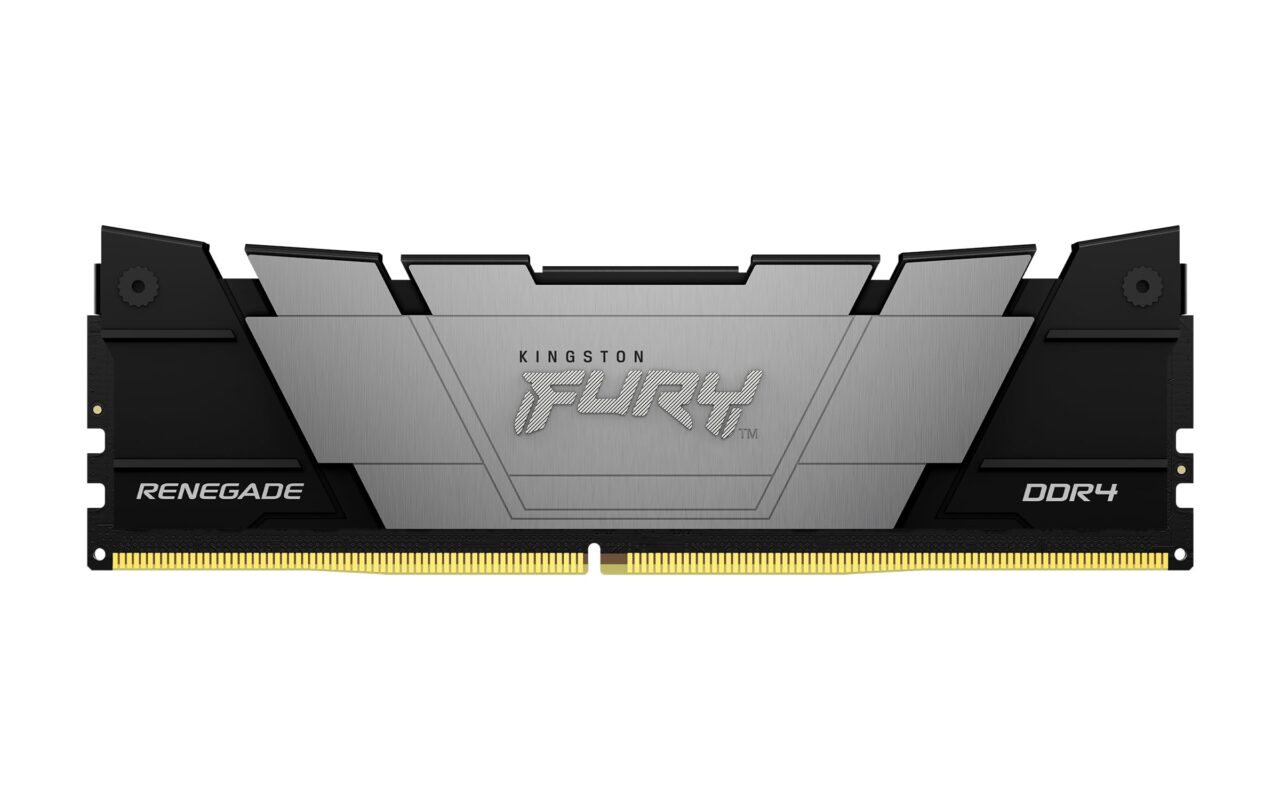 Kingston Fury Renegade Black DDR4, Memoria Gamer para PC, Capacidad: 16GB, Frecuencia: 3200MT/s, Latencia: CL16, Factor de Forma: DIMM 288-Pin, Color: Negro, Numero De Parte: KF432C16RB12/16_0