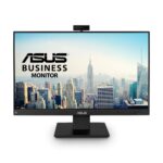 Asus Monitor empresarial BE24EQK, Full HD, IPS, sin marco, con cámara web Full HD, conjunto de micrófonos, Flicker free, Low Blue Light, HDMI, altavoz estéreo, videoconferencia_0