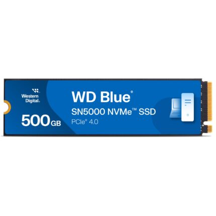 Western Digital 500GB WD Blue SN5000 NVMe Unidad de Estado sólido Interna SSD - PCIe Gen 4.0, M.2 2280, hasta 5.000 MB/s - WDS500G4B0E_0