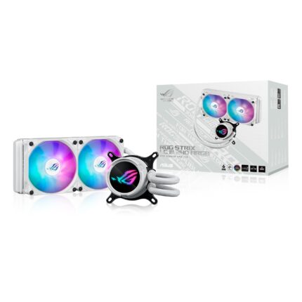 ASUS ROG Strix LC III 240 ARGB White Edition - Enfriador líquido para CPU todo en uno con bloque de agua giratorio de 360°, la nueva bomba Gen7 v2 de Asetek, ventiladores ROG ARGB premium y más de 10_0