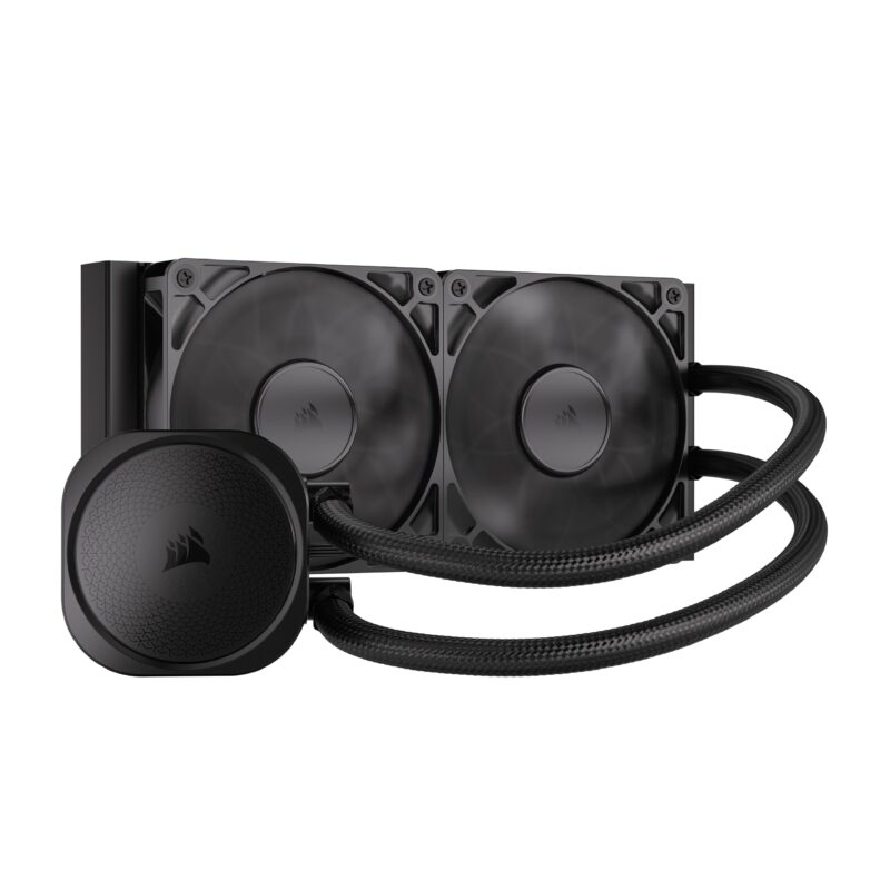 Corsair Nautilus 240 RS Refrigeración Líquida de CPU  240mm AIO  Bajo Nivel de Ruido  Conexión Directa a la Placa Base  Intel LGA 1851/1700, AMD AM5/AM4  2X RS120 Ventiladores Incluidos  Negro_0