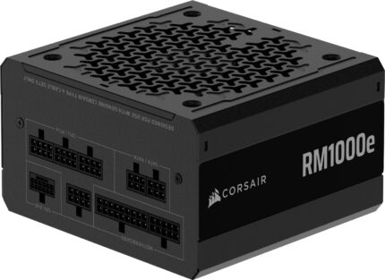 Corsair RM1000e (2025) Fuente de alimentación ATX Totalmente Modular de bajo Ruido con Cable de 12V-2x6 - Compatible con ATX 3.1 y PCIe 5.1, eficiencia Cybenetics Gold, condensadores a 105°C - Negro_0