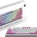 MSI Forge GK600 TKL W Violet US - Interruptores lineales mecánicos - Teclas PBT sublimadas con Tinte, Base Antideslizante, LED RGB, USB 2.0, Bluetooth, 2.4 GHz - Sin Llave_0