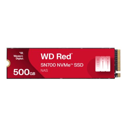 Western Digital 500 GB WD Red SN700 NVMe Unidad Interna de Estado sólido SSD para Dispositivos NAS - Gen3 PCIe, M.2 2280, hasta 3,430 MB/s - WDS500G1R0C_0