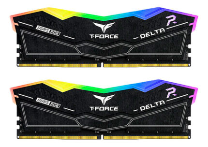 Kit Memoria RAM TeamGroup T FORCE Delta RGB 32GB 16GBX2 DDR5 DESKTOP 5600MHz CL36 Negro_0