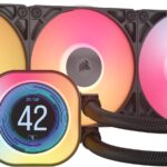 Corsair iCUE Link Titan 360 RX LCD Refrigeración Líquida de CPU  Motor de Refrigeración FlowDrive  Intel LGA 1851/1700, AMD AM5/AM4  3X RX120 RGB Ventiladores  iCUE Link Hub Incluido  Negro_0